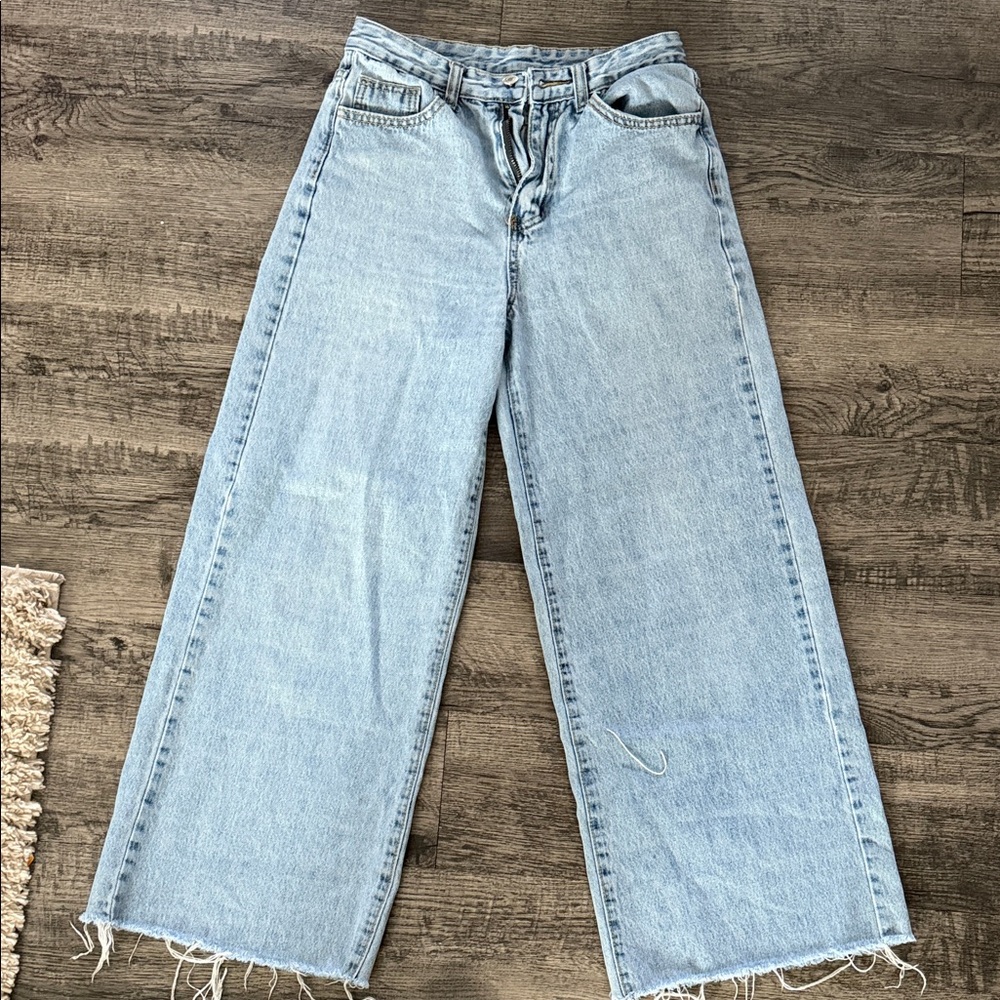 SHEIN Light Denim Flare Jeans